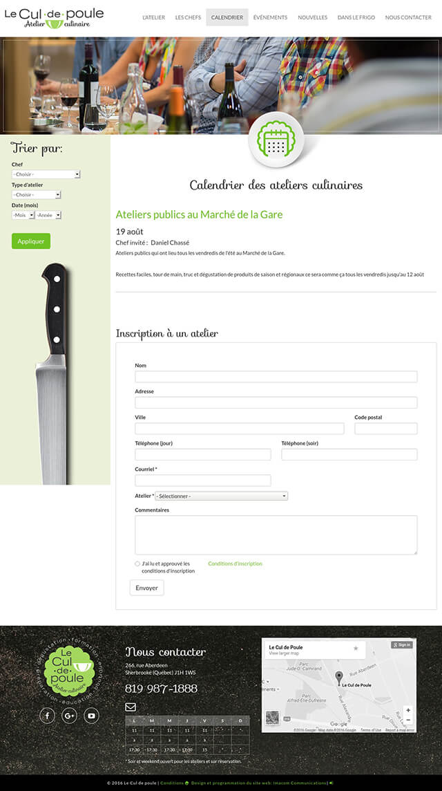 Le Cul de poule - Atelier culinaire